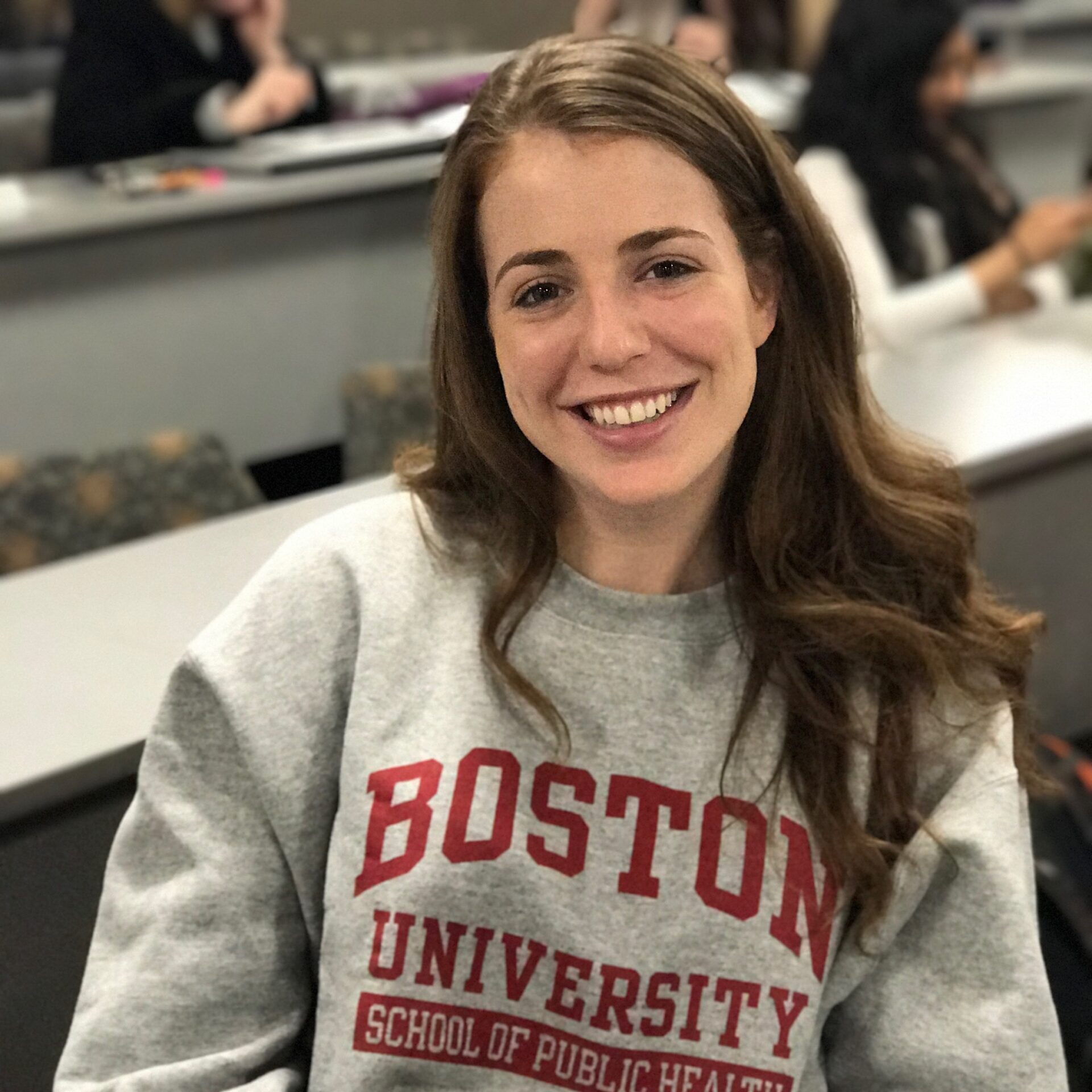 A photo of Dr. Emma Kileel in a lecture hall